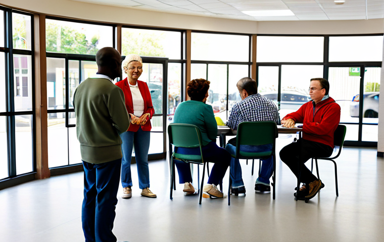 **

"A friendly community center scene, showcasing residents participating in a questionnaire survey. The setting is a bright and welcoming community space, with diverse residents filling out forms. Fully clothed, appropriate attire, safe for work, perfect anatomy, natural proportions, professional, family-friendly."

**